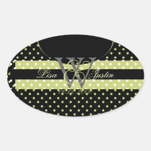 PIxDezines DIY Farben, Dots u.a. Ovaler Aufkleber