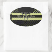 PIxDezines DIY Farben, Dots u.a. Ovaler Aufkleber (Tasche)