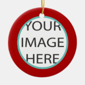 PixDezines DIY Farben/Fotorahmen/Weihnachten Keramikornament (Vorne)