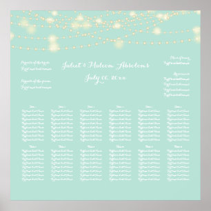 PixDezines DIY-Farben-/Lichterketten/Sitzplan Poster
