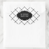 PixDezines DIY Farben, marokkanische Trellis Ovaler Aufkleber (Tasche)