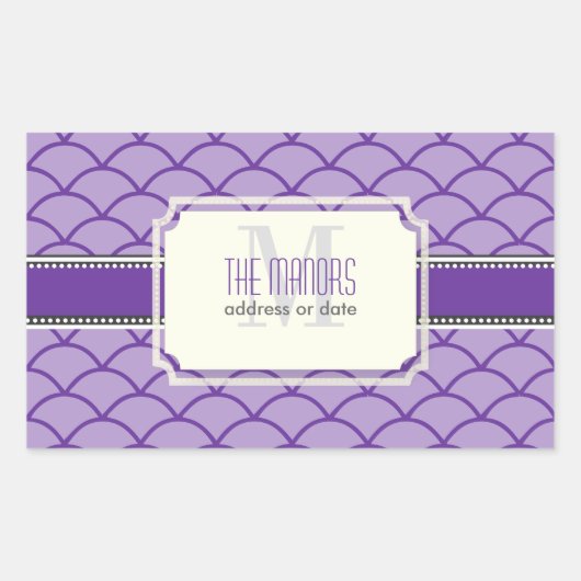 PixDezines DIY Farben/Maßstäbe Trellis Rechteckiger Aufkleber (Vorderseite)