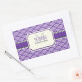 PixDezines DIY Farben/Maßstäbe Trellis Rechteckiger Aufkleber (Umschlag)