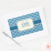 PixDezines DIY Farben/Maßstäbe Trellis Rechteckiger Aufkleber (Umschlag)