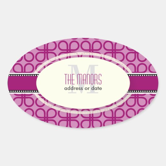 PixDezines DIY Farben/Retrofarben Ovaler Aufkleber (Vorderseite)