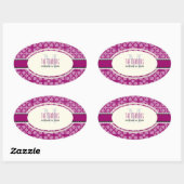 PixDezines DIY Farben/Retrofarben Ovaler Aufkleber (Blatt)