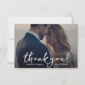 PixDezines DIY Farben Script Vielen Dank Dankeskarte (Vorderseite)