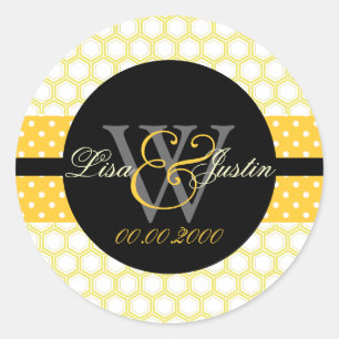 PIxDezines DIY-Farben, Waben Runder Aufkleber