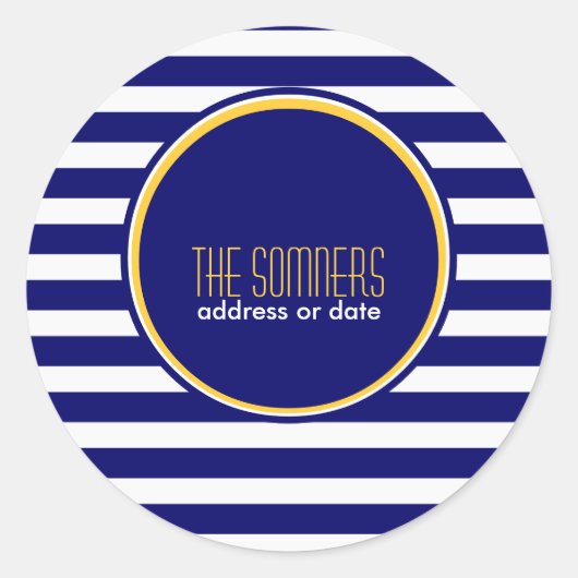 PixDezines DIY-Farben, weiße Streifen, Runder Aufkleber (Vorderseite)