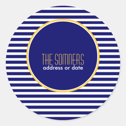 PixDezines DIY-Farben, weiße Streifen, Runder Aufkleber (Vorderseite)