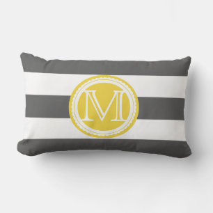 PixDezines DIY-Farbstreifen/Monogramm Lendenkissen