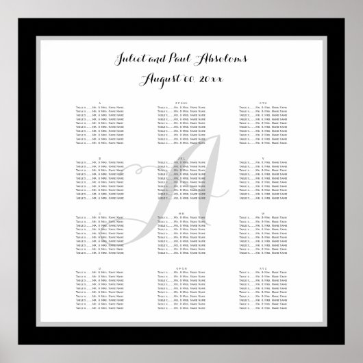 PixDezines DIY-Farbtabelle/schlichte Sitzplakette Poster (Vorne)