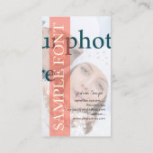 PixDezines DIY Foto+Schriftart Visitenkarte (Rückseite)