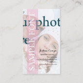 PixDezines DIY Foto+Schriftart Visitenkarte (Rückseite)