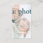 PixDezines DIY Foto+Schriftart Visitenkarte (Rückseite)