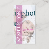 PixDezines DIY Foto+Schriftart Visitenkarte (Rückseite)