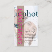 PixDezines DIY Foto+Schriftart Visitenkarte (Rückseite)