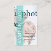 PixDezines DIY Foto+Schriftart Visitenkarte (Rückseite)