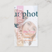 PixDezines DIY Foto+Schriftart Visitenkarte (Rückseite)