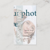 PixDezines DIY Foto+Schriftart Visitenkarte (Rückseite)