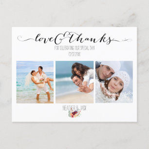 PixDezines DIY Fotos Vielen Dank Postkarte