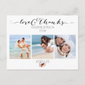 PixDezines DIY Fotos Vielen Dank Postkarte (Vorderseite)