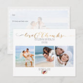 PixDezines DIY Fotos Vielen Dank Postkarte (Vorne/Hinten)