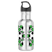 PixDezines DIY Fußball Edelstahlflasche (Rückseite)