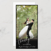 PixDezines DIY Hintergrund/danke Ihnen Hochzeit Fo Dankeskarte (Vorne/Hinten)