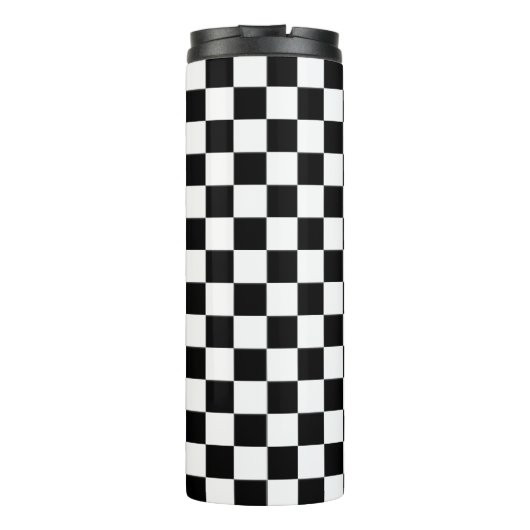 PixDezines DIY Hintergrund/geprüft Thermosbecher (Rückseite)