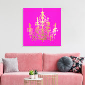 PixDezines DIY Hintergrund/Imitate Gold Kronier Leinwanddruck (Insitu (Wohnzimmer))