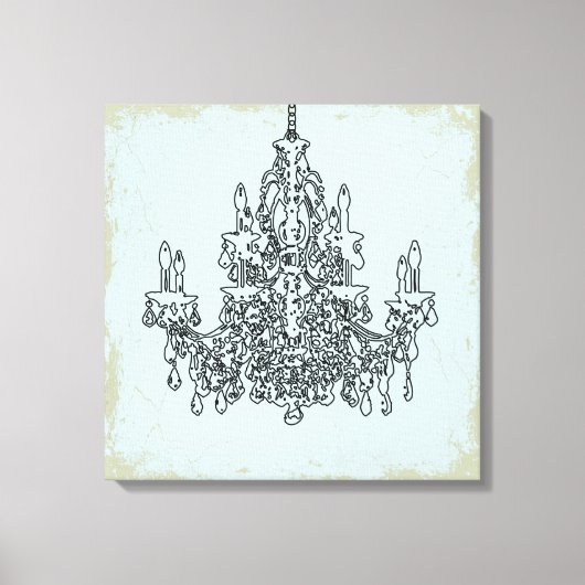 PixDezines DIY Hintergrund/Schwarzer Lüster Leinwanddruck (Vorderseite)