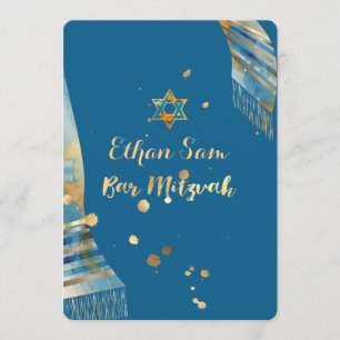 PixDezines DIY Hintergrundfarbe/Talit/Mitzvah Einladung