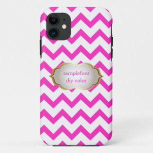 PixDezines DIY-Hintergrundfarben/weiße Chevron Case-Mate iPhone Hülle