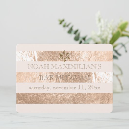 PixDezines DIY Imitat/Farbe Folienstreifen Bar mit Einladung (Stehend Vorderseite)