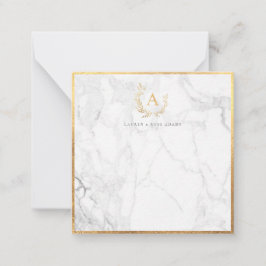PixDezines DIY Imitats Goldkarte für monogramm Mar Mitteilungskarte