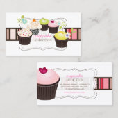 PixDezines-diy-Kuchen Visitenkarte (Vorne/Hinten)