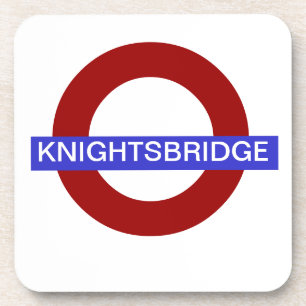 PixDezines DIY Text/U-Bahn.Knightsbridge Untersetzer