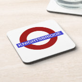 PixDezines DIY text/underground.knightsbridge Untersetzer (Linke Seite)