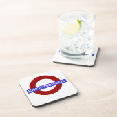 PixDezines DIY text/underground.knightsbridge Untersetzer (Rechte Seite)