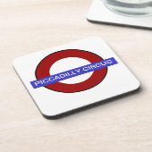 PixDezines DIY text/Untergrund piccadilly Circus Untersetzer (Linke Seite)