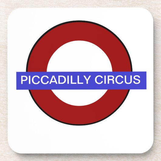 PixDezines DIY text/Untergrund piccadilly Circus Untersetzer (Vorderseite)