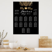 PixDezines DIYColor/Gold Kronleuchter/Herz/Segel Poster (Küche)