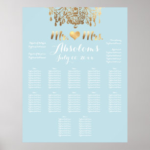 PixDezines DIYColor/Kronleuchter/Herz/Sitzplan Poster