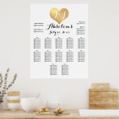 PixDezines DIYColor+Schriftart/Imitate Goldenes He Poster (Küche)