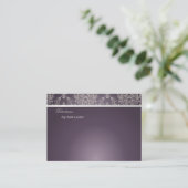 PixDezines Dolcè Damask/plum+ivory Platzkarte (Stehend Vorderseite)