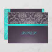 PixDezines Dolcè Damask, RSVPs benötigen 12x18 RSVP Karte (Vorne/Hinten)