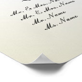 PixDezines Dolcè Damask/Seating Chart/Alpha Poster (Ecke)