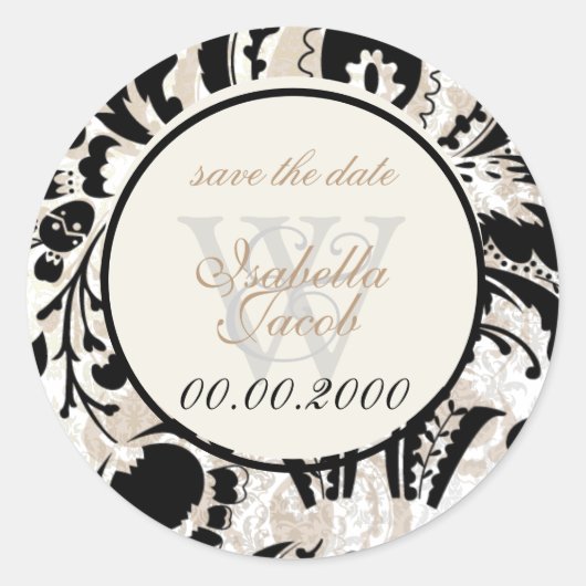 PixDezines Dolcé-Gaumenfarbe Runder Aufkleber (Vorderseite)