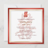 PixDezines Doppelglücklichkeit, chinesische Hochze Einladung (Rückseite)